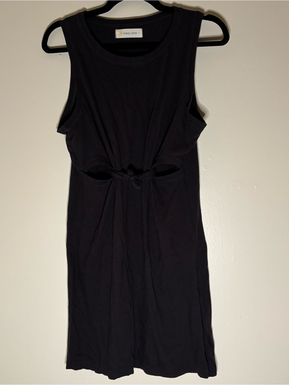 Ocean Drive Sleeveless Black Cutout Dress – Size L